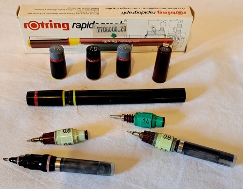 Rotring rapidograph pezzi - rapidograph, “pezzi