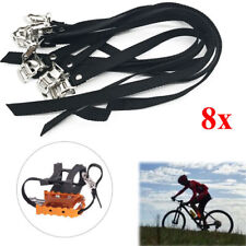 8pz Cinghia Pedale Bici Nera Straps Vintage Bici da Corsa Fixie Cinghia di Tensione 500mm★