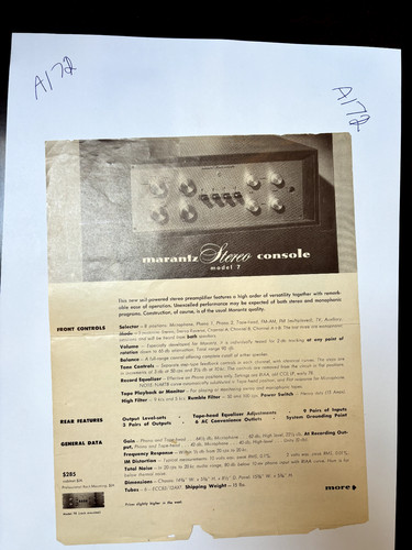 Vintage marantz modelli 8b - marantz,