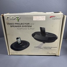 Nuovissimo altoparlante proiettore led Optoma Neo-i/DV20A ingresso iPod/iPhone HDMI/VGA