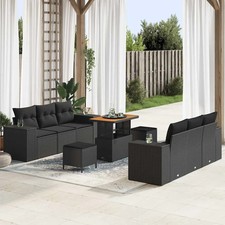 Set Divano da Giardino con cuscino Poly Rattan Arredamento esterno vidaXL