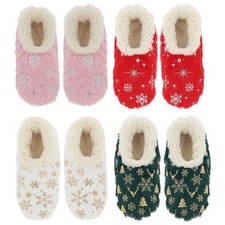 Snoozies Iconiche Pantofole Invernali Accoglienti Sherpa Pile Vari Colori