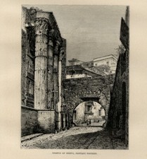 Stampa antica 1875 roma - roma, =