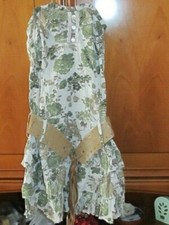 BELLISSIMO ABITINO VESTITO CON DISEGNO FLOREALE PRONTO MODA ANGELO TAGLIA UNICA