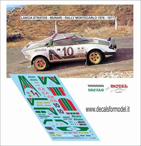 Decals lancia stratos - 1:43,