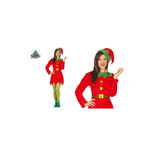Costume elfa aiutante babbo - aiutante,