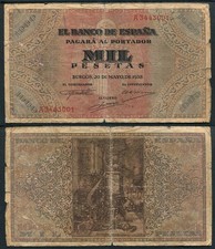 España 1000 pesetas 1938 - ,