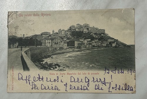 Cartolina imperia porto - imperia,