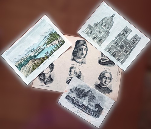 Incisioni ottocentesche sfuse