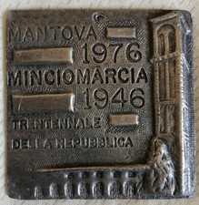 1976 MEDAGLIA PLACCA MANTOVA