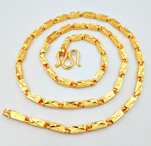 Collana maglia catena lingotto