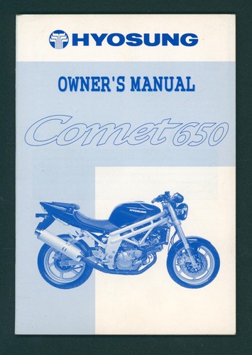 Manuale hyosung comet - hyosung,