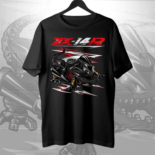 Shirt moto kawasaki - t-shirt, zx14r