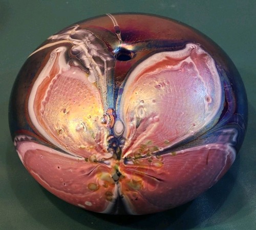 Vaso lampada olio vetro arte