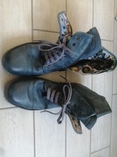 Light Blue Ankle Boots Size 11 Made In ITALY