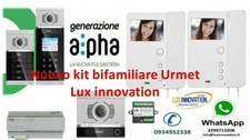 KIT VIDEOCITOFONO URMET ALPHA BIFAMILIARE 1783/724 A COLORI 2 FILI PULSANTIERA 1