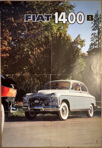 Fiat 1400 poster - -,