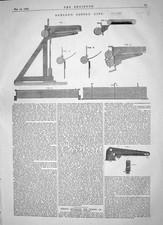 Vecchia Stampa 1863 Invenzione