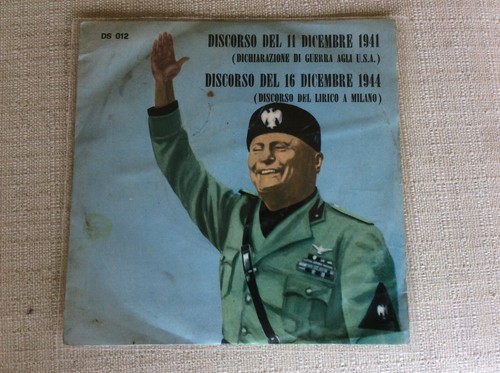 Benito mussolini disco - 45, giri