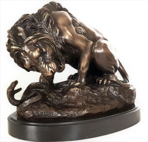 Scultura bronzo leone e - scultura,