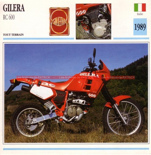 Gilera 600 1989 fiche - gilera, rc