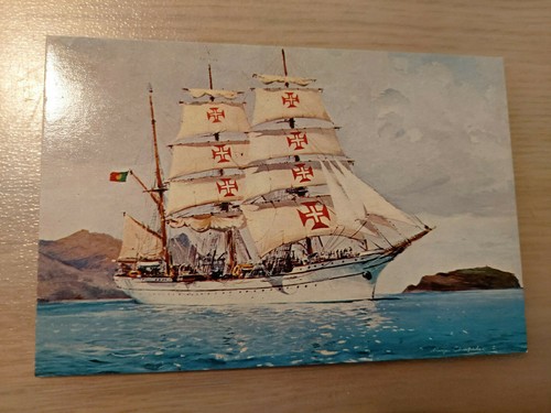 Cartolina veliero sagres - veliero, museu