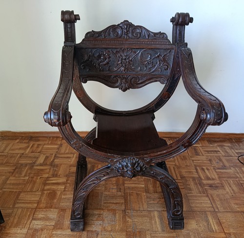 Poltrona trono dagobert - poltrona, antica