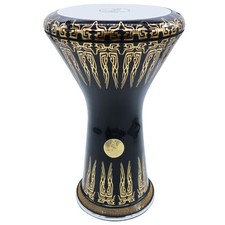 The 17,75'' Splendido Gawharet El Fan Nero Metallizzato Darbuka Doumbek