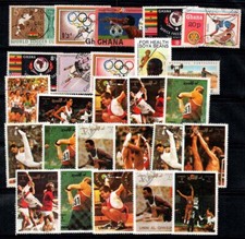 Olimpiadi 1984 Usato 100% Calcio, Pesistica, Ghana, Umm Al Qiwain