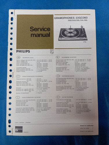 Philips 22gc060 giradischi - philips,