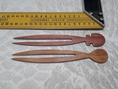 Coppia fermacapelli etnici - , in