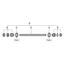 SHIMANO ASSE COMPLETO MOZZO