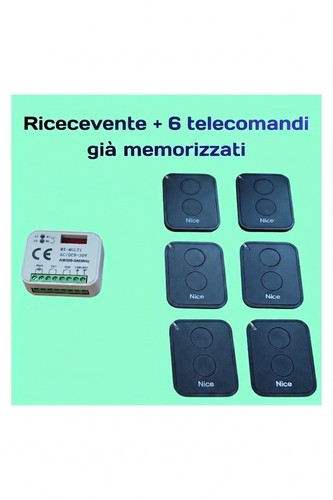 Kit ricevente 6 telecomandi - kit,