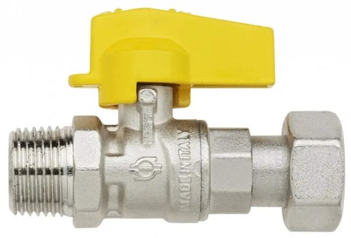 Rubinetto gas dritto con - rubinetto,