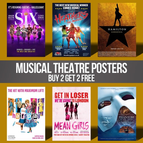 Poster teatro musicale - teatro, retrò