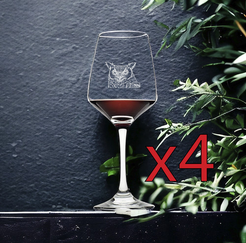 Bicchieri vino gufo - da,
