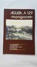 Elicottero Agusta A 129 MONGOOSE (Mangusta) depliant originale INGLESE brochure