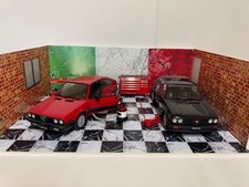Diorama italiano 2 auto 1:18