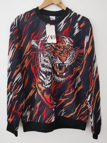 Felpa jacquard zara uomo - felpa,