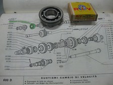 Cuscinetto cambio fiat 600 - cuscinetto,