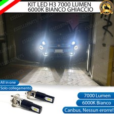 KIT LED FENDINEBBIA PER FIAT ABARTH 500 595 LED H3 BIANCO XENO 7000 LUMEN