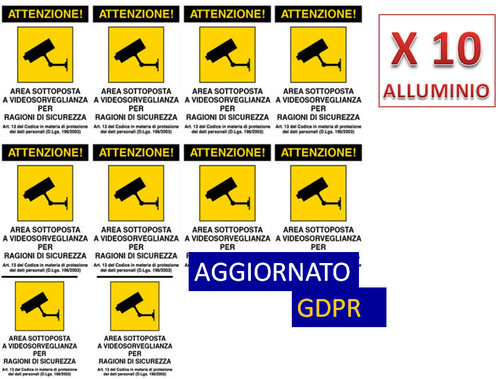 Cartello alluminio area - cartello,