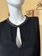 Camicia con Riporti Pelle E Borchie Zara Taglia 40/XS