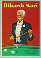 cartolina riproduzione BILIARDI MARI esperienza e classe