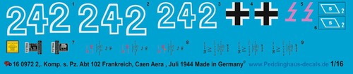 Peddinghaus decals 0972 - 1/16,