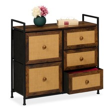 Cassettiera mobiletto rattan