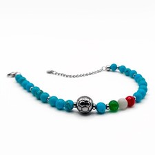 Bracciale Napoli Scudetto 2024-2025 Aulite Turchese Acciaio Urban Sportivo