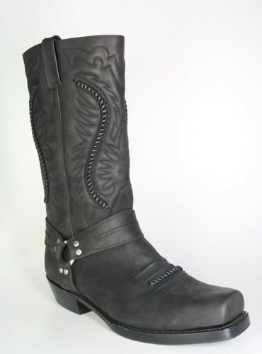5859 bikerboots sancho negro - 5859,