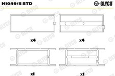 Cuscinetto albero motore GLYCO