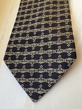 Splendida cravatta vintage Vivienne Westwood - nera con logo sfera oro